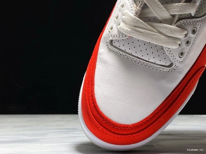 Rep MAX CJ0939-100 White Jordan 3 Retro Air Red University Tinker 0727